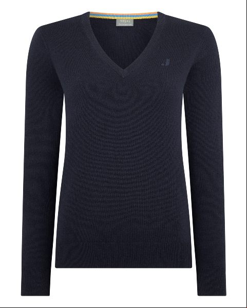 Jockey Club Women's V Neck Cashmere Jumper.jpg
